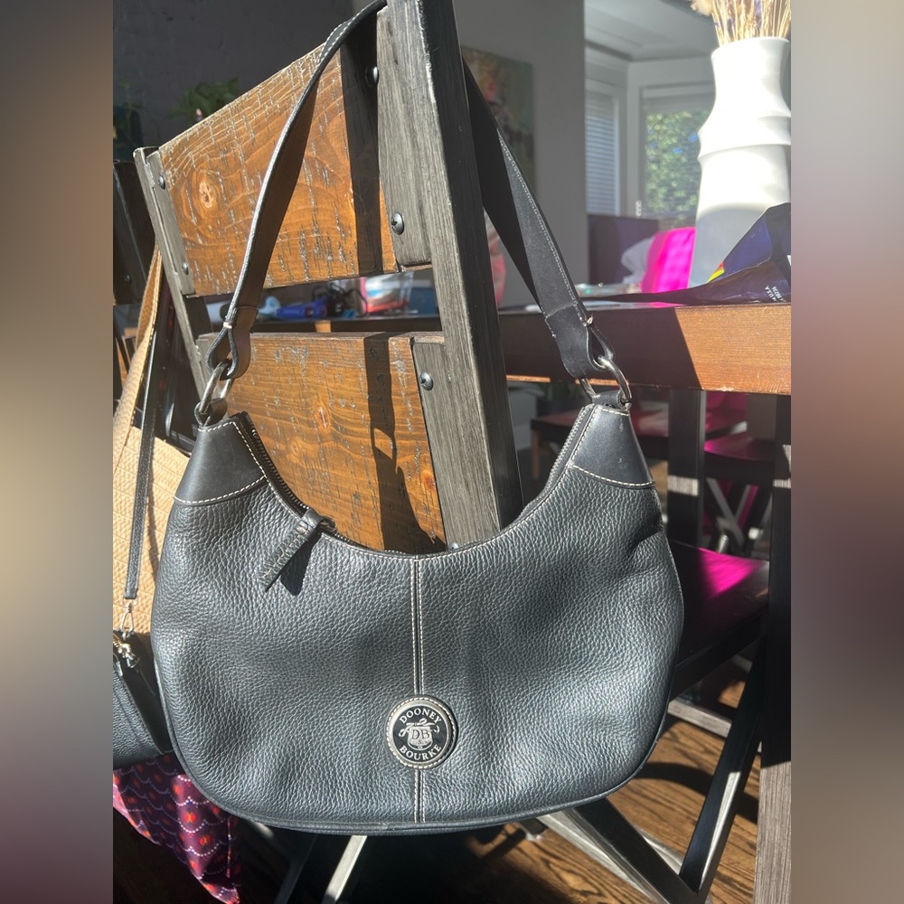 Dooney and Bourke 1990s shoulder bag - black leather